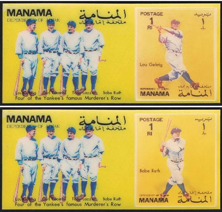 1972 Manama – Babe Ruth & Lou Gehrig in 3D