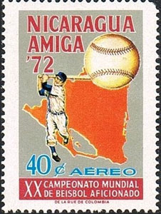 1973 Nicaragua – XX Campeonato Mundial de Beisbol Aficionado, 40¢