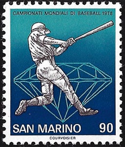 1978 San Marino – 25th Baseball World Cup, 90 Lire
