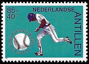 1984 Netherlands – 50 Years Curacao Baseball Federation, 85 + 40¢