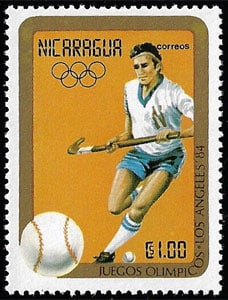 1984 Nicaragua – Olympic Field Hockey with Baseball