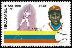 1984 Nicaragua – Famous Baseball Players, Adalberto Herrera
