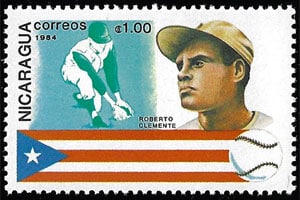 1984 Nicaragua – Famous Baseball Players, Roberto Clemente