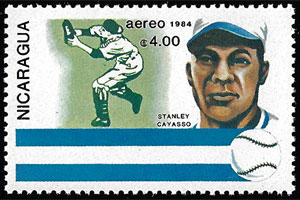 1984 Nicaragua – Famous Baseball Players, Stanley Cayasso