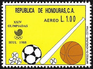 1988 Honduras – XXIV Olimpiadas Seul, balls