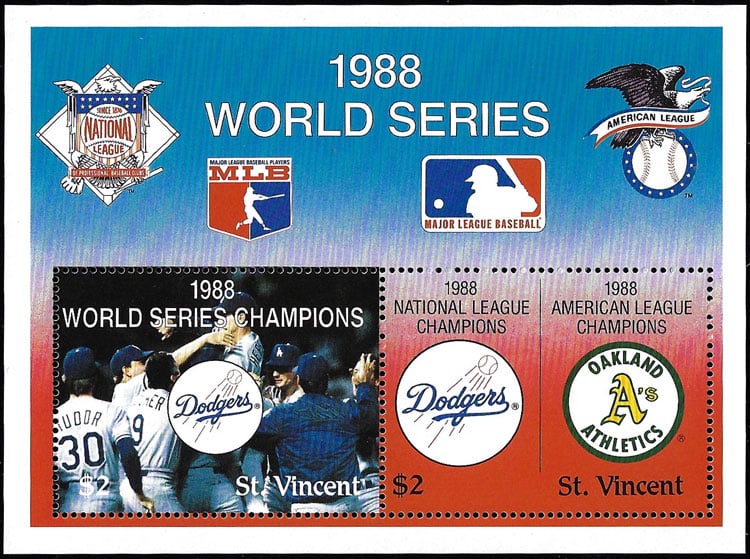 1988 St. Vincent – World Series Champion Los Angeles Dodgers