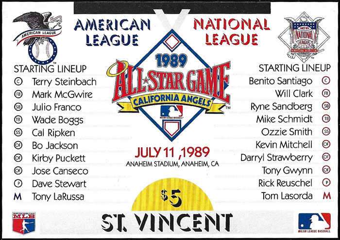 1989 St. Vincent – MLB All-Star Game