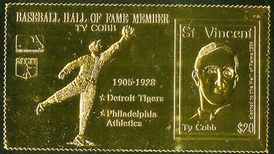 1989 St. Vincent – Ty Cobb on Gold Foil