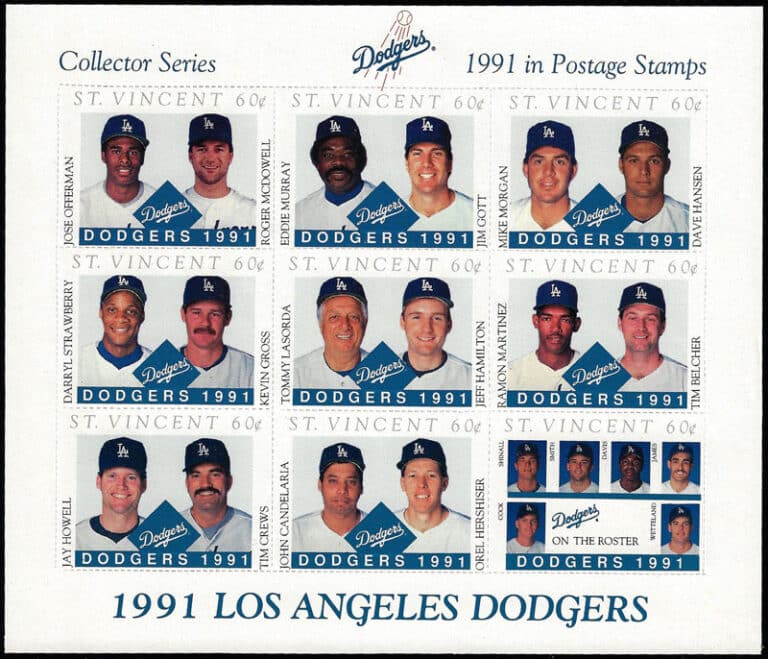 1991 St. Vincent – Los Angeles Dodgers, Sheet 1