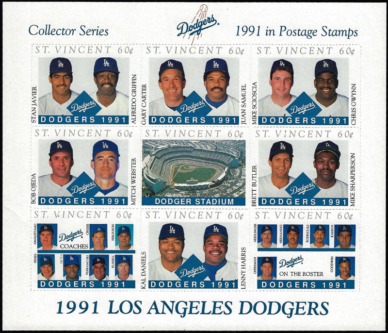 1991 St. Vincent – Los Angeles Dodgers, Sheet 2