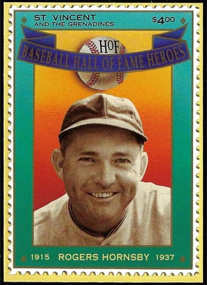 1992 St. Vincent – Hall of Fame Heroes, Rogers Hornsby