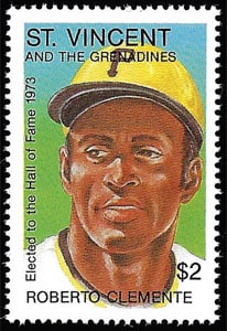 1992 St. Vincent – Elected to the Hall of Fame, Roberto Clemente