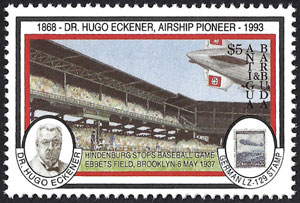 1993 Antigua & Barbuda – Hindenburg Zeppelin Stops Baseball Game