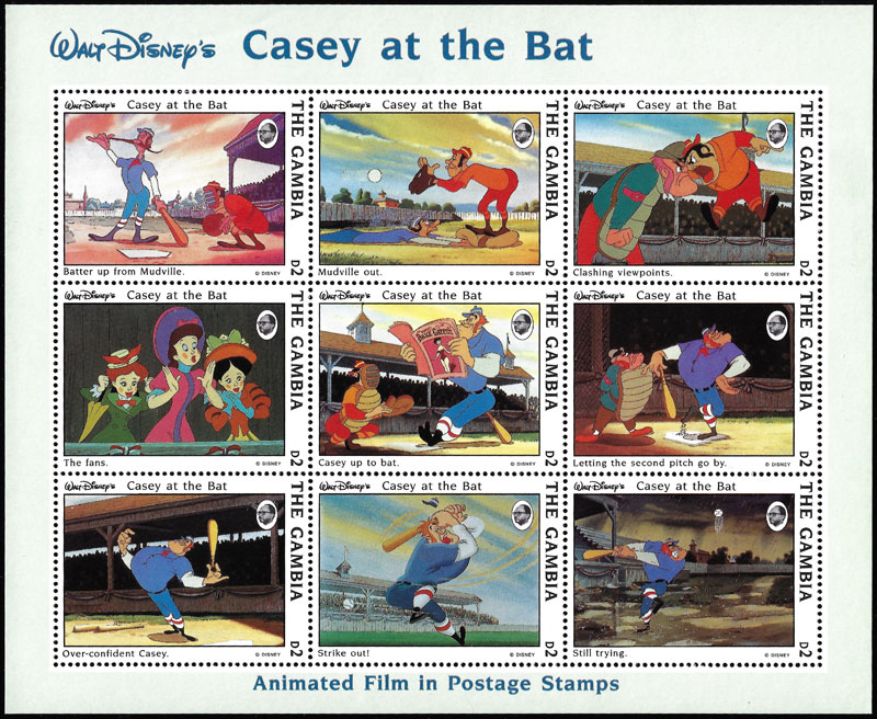 1993 Gambia – Casey at the Bat by Walt Disney