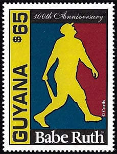 1995 Guyana – 100th Anniversary of Babe Ruth Birth