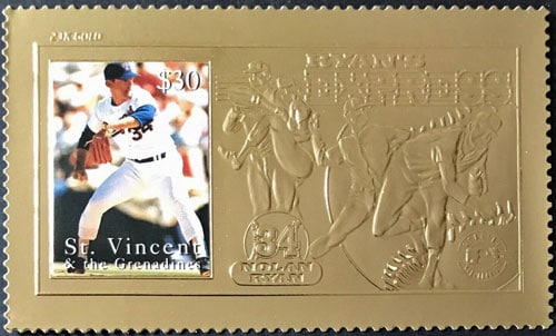 1995 St. Vincent – Nolan Ryan, Ryan's Express, 23k Gold