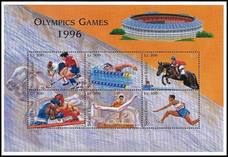 1996 Sierra Leone – Olympics in Atlanta with Fulton County Stadium