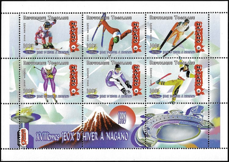 1998 Togo – 28th Olympic Games, Baseball Stadium in Nagano, Sheet 2
