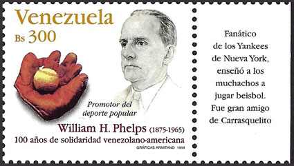 1998 Venezuela – 100 Years of Cooperation, William H. Phelps