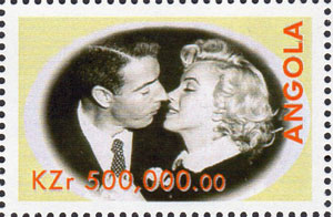 1999 Angola – Great People of the 20th Century, Joe DiMaggio & Marilyn Monroe