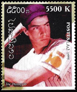 1999 Laos – Great People of the 20th Century, Joe DiMaggio single