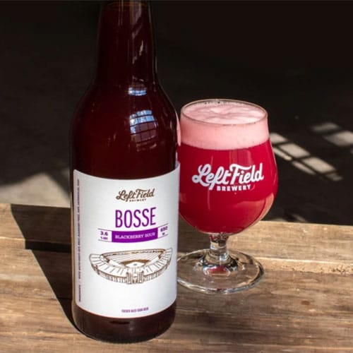 Bosse Blackberry Sour in a Glass by Left Field Brewing