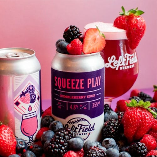 Squeeze Play Bumbleberry Sour by Left Field Brewing