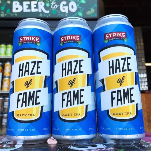 Haze of Fame IPA by Strike Brewing