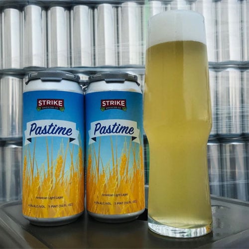 Pastime American Light Lager by Strike Brewing