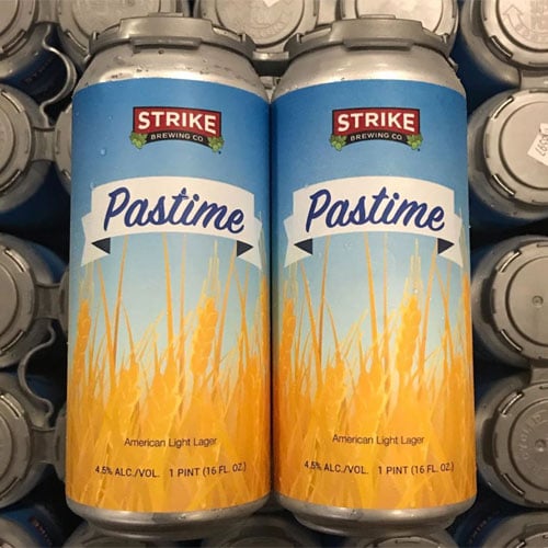 Pastime American Light Lager by Strike Brewing