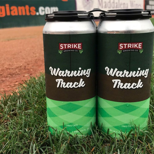 Warning Track Hazy DIPA by Strike Brewing