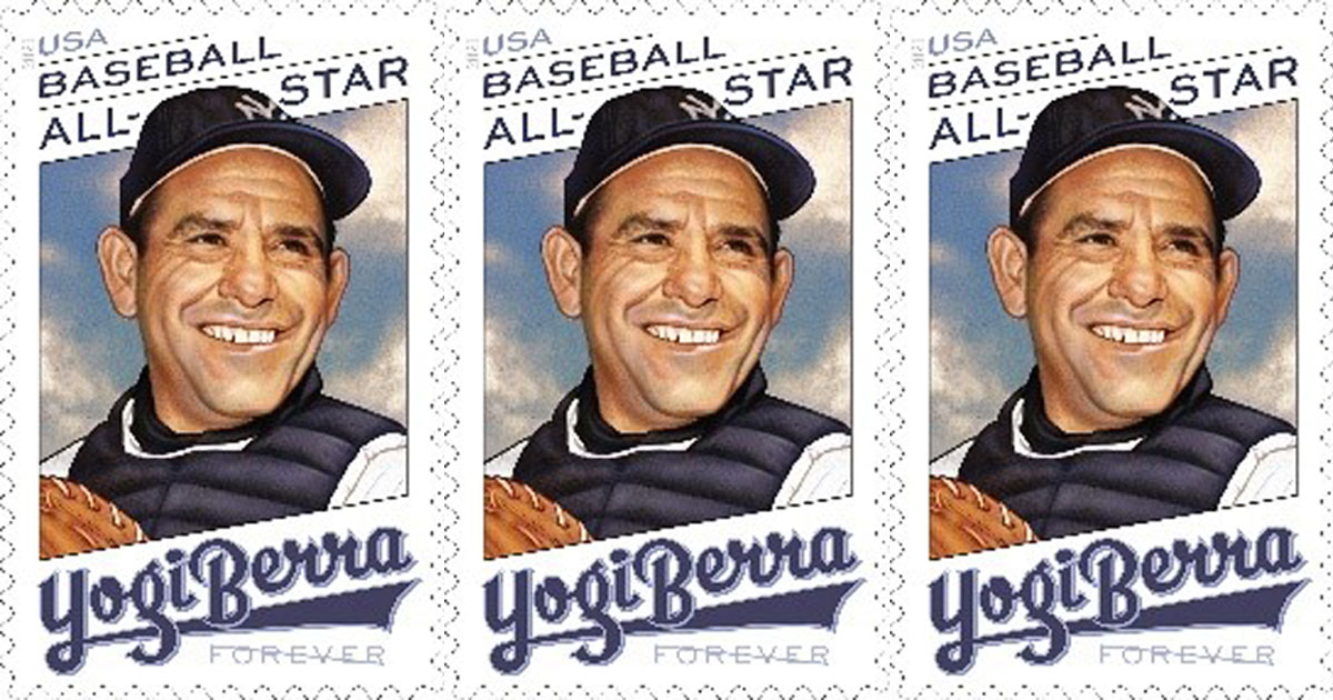 2021 First-Class Forever Stamp - Yogi Berra for sale at Mystic Stamp Company