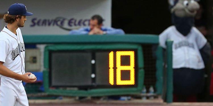 baseball pitch clock for pitcher