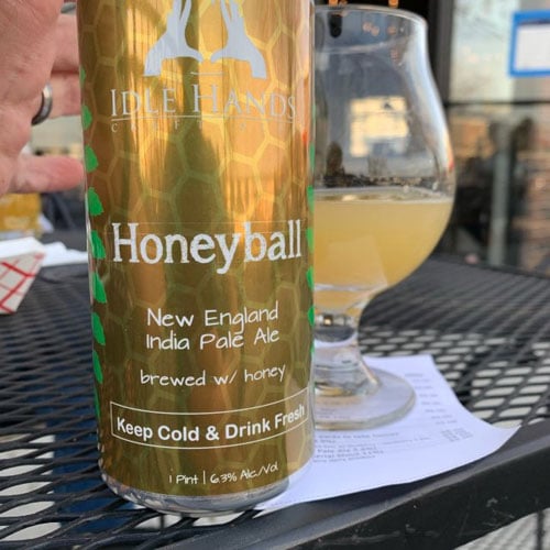 Honeyball IPA by Idle Hands Brewing