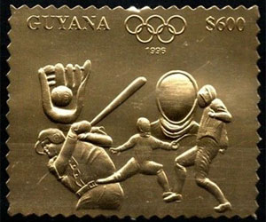 1993 Guyana – Olympics in Atlanta featuring Baseball, gold