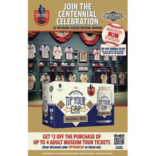 Boulevard Brewing – Join the Centennial Celebration at the Negro Leagues Baseball Museum