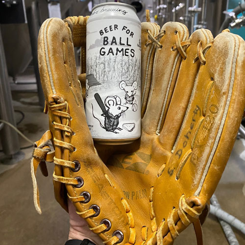 Off Color Brewing – Beer for Ball Games in glove