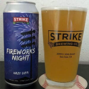 Strike Brewing – Fireworks Night (blue can)