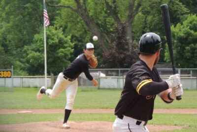 Pitching at Winsor Field in Milford