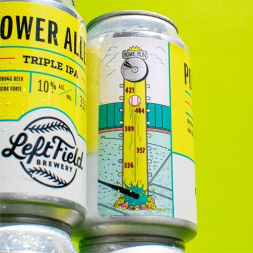 Power Alley Triple IPA Label Art