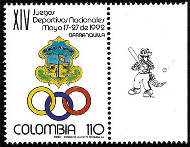 1992 Colombia – National Games Mascot in Barranquilla