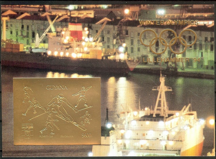 1992 Guyana – Winter Olympics Lillehammer '94 and Gold SS