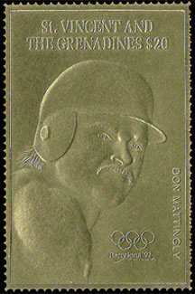 1992 St. Vincent – Olympic Games, Don Mattingly, Gold with rings