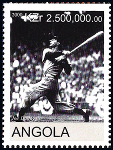 2000 Angola – Sports Legends – Joe Dimaggio