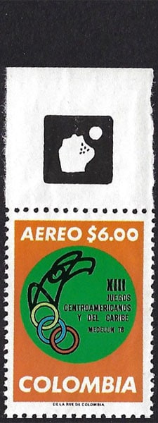 1977 Colombia – XIII Juegos Deportivos Centroamericano y del Caribe (softball glove)