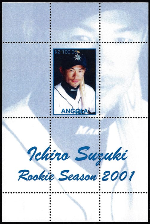 2001 Angola – Ichiro Suzuki – Rookie Season 2001 (1 value, blue)