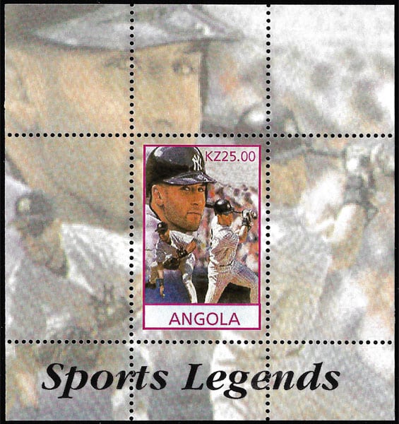 2001 Angola – Sports Legends – Baseball SS with Derek Jeter