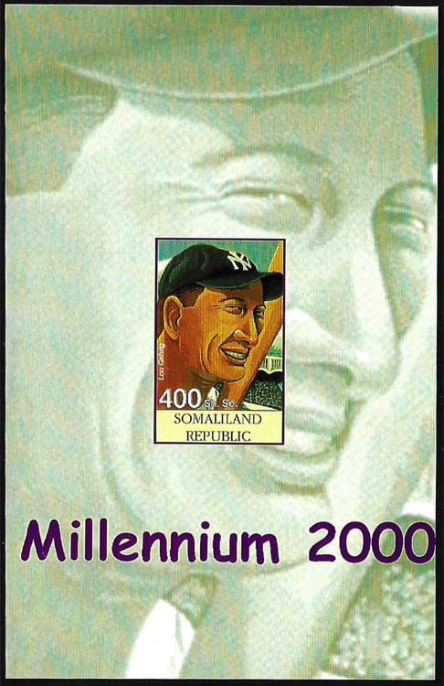 2001 Somaliland – Millennium 2000 with Lou Gehrig