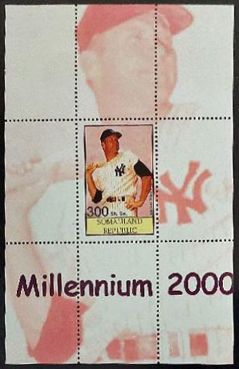 2001 Somaliland – Millennium 2000 with Mickey Mantle