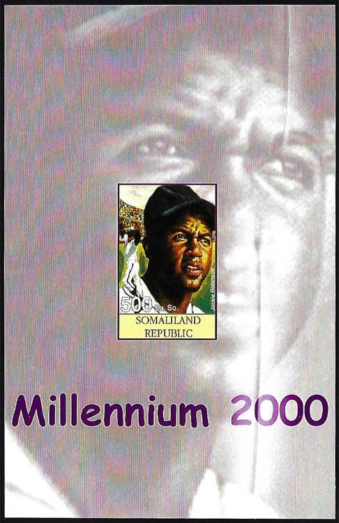 2001 Somaliland – Millennium 2000 with Jackie Robinson